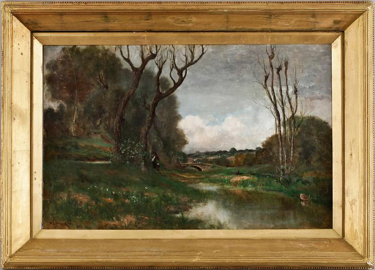 R.F. BRACAFIOLI, tillskriven, olja på duk, sign o dat 1886.