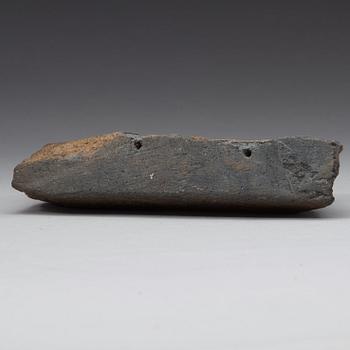 SKULPTUR, grå kalksten. Gandhara, 100/200 e.Kr.