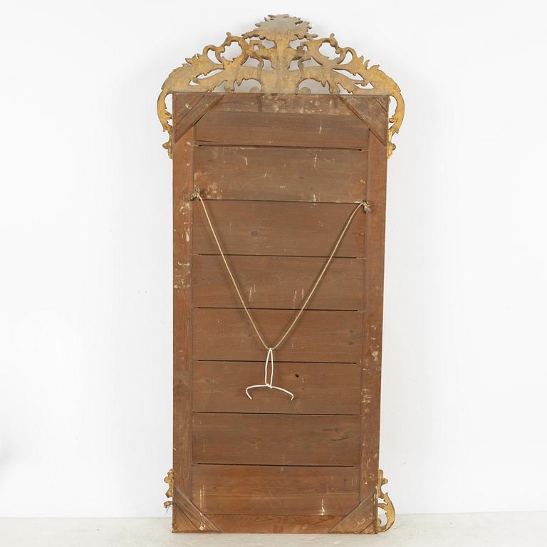 Spegel och konsolbord, rokokostil 1800-tal.