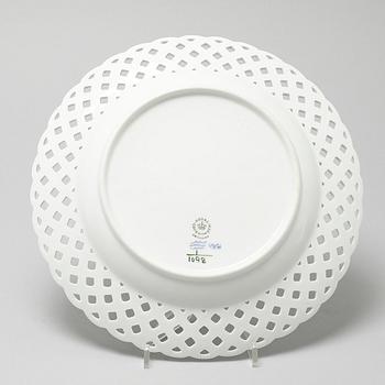 A plate/platter, "Blue fluted full lace" by Royal Copenhagen, 1960/70s.