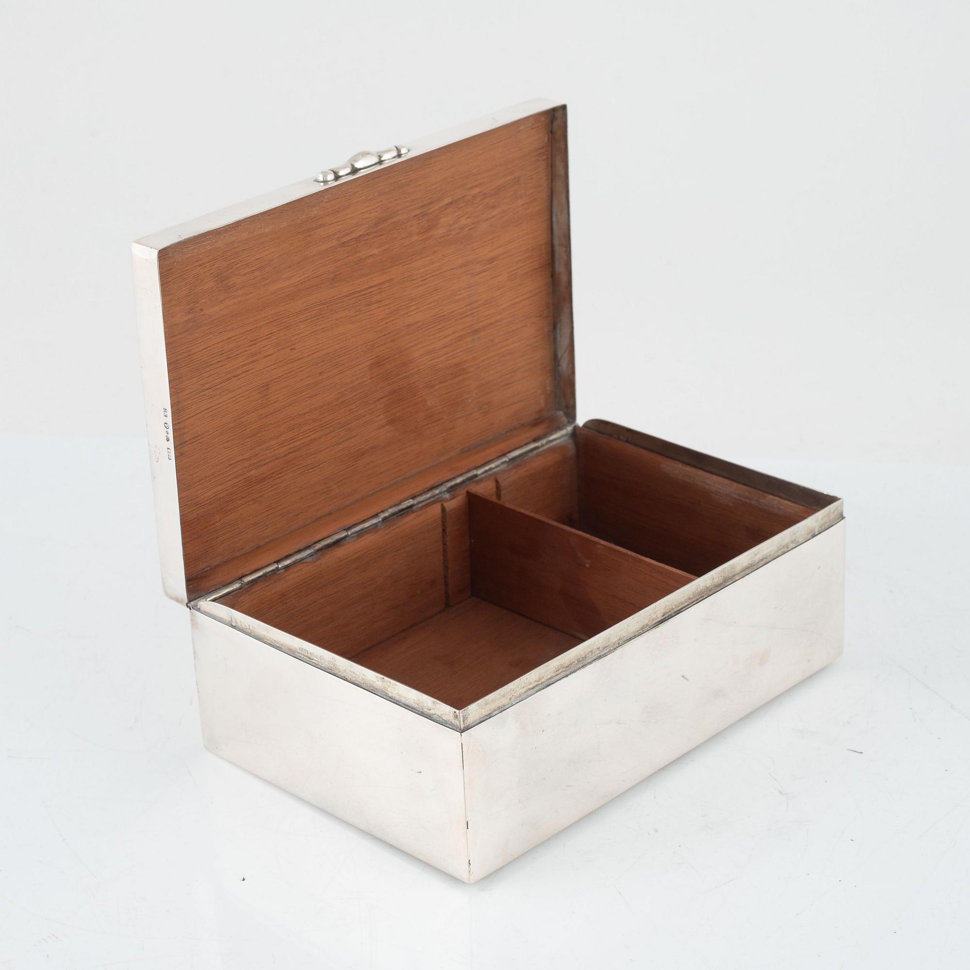 A Swedish Silver Box, mark of CG Hallberg, Stockholm 1924.