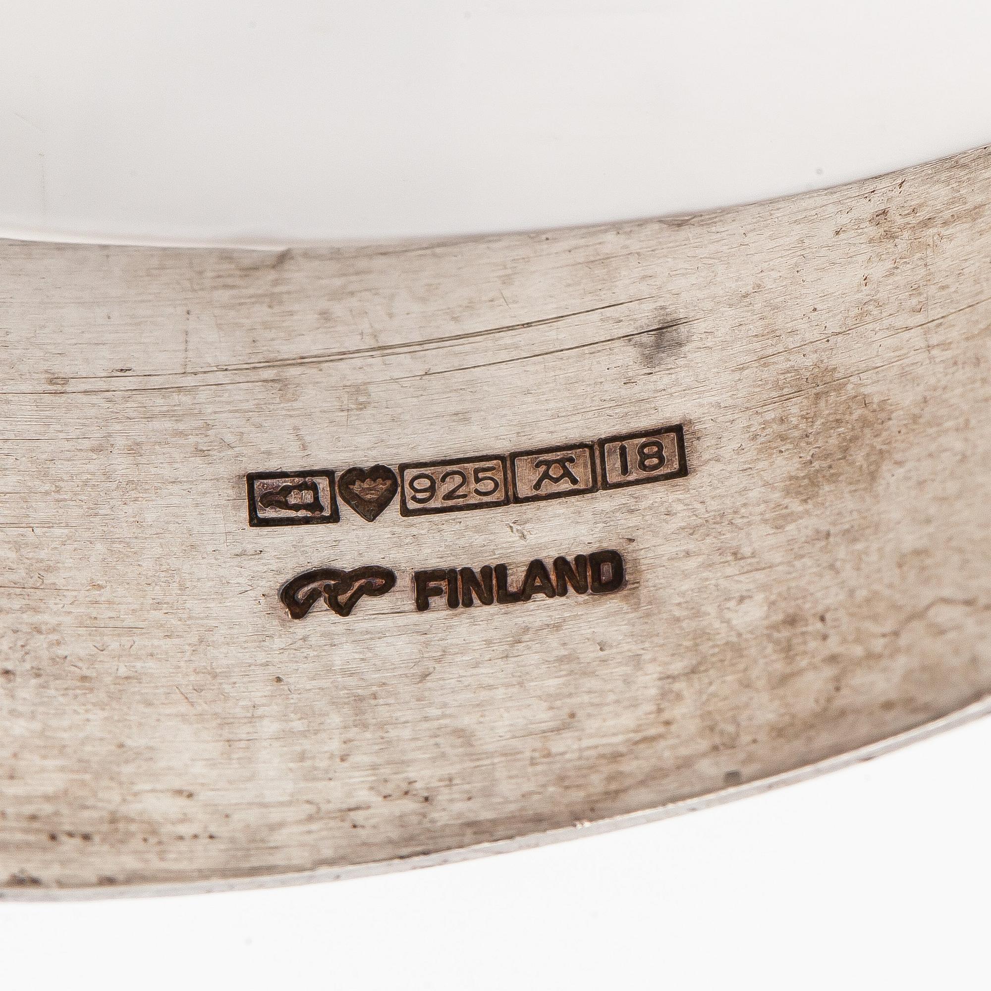 Pekka Piekäinen, bracelets, 3 pcs, silver, Platinoro, 1986-2007.