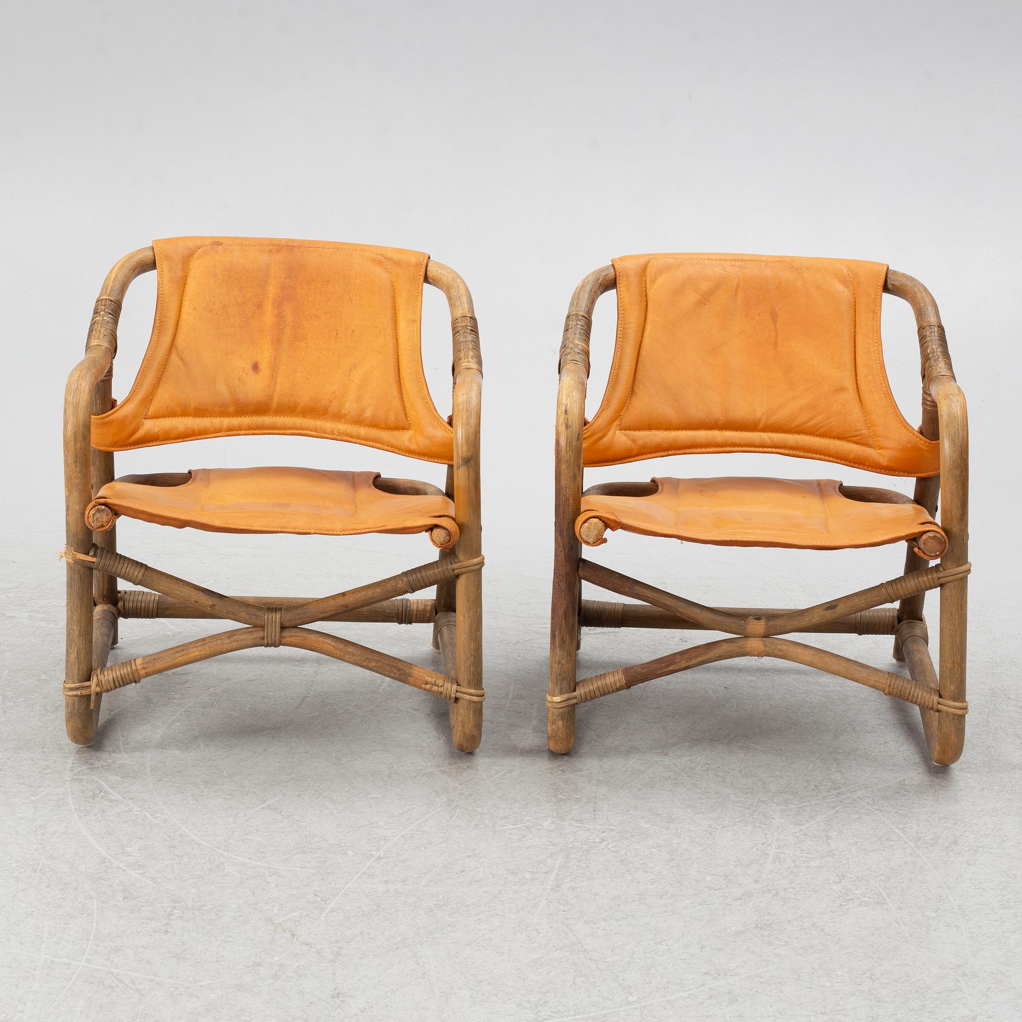 Armchairs, a pair, "Espri", Ikea, 1970s.