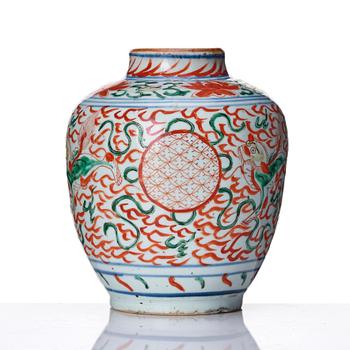 Kruka, porslin. Transition, 1600-tal.