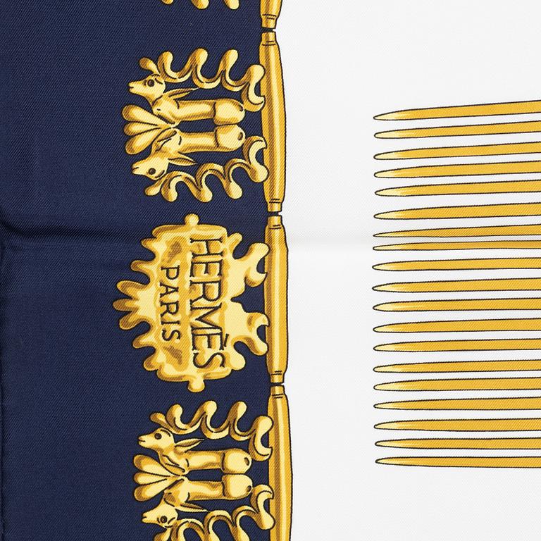 Hermès, scarf, "Les Cavaliers d'Or".