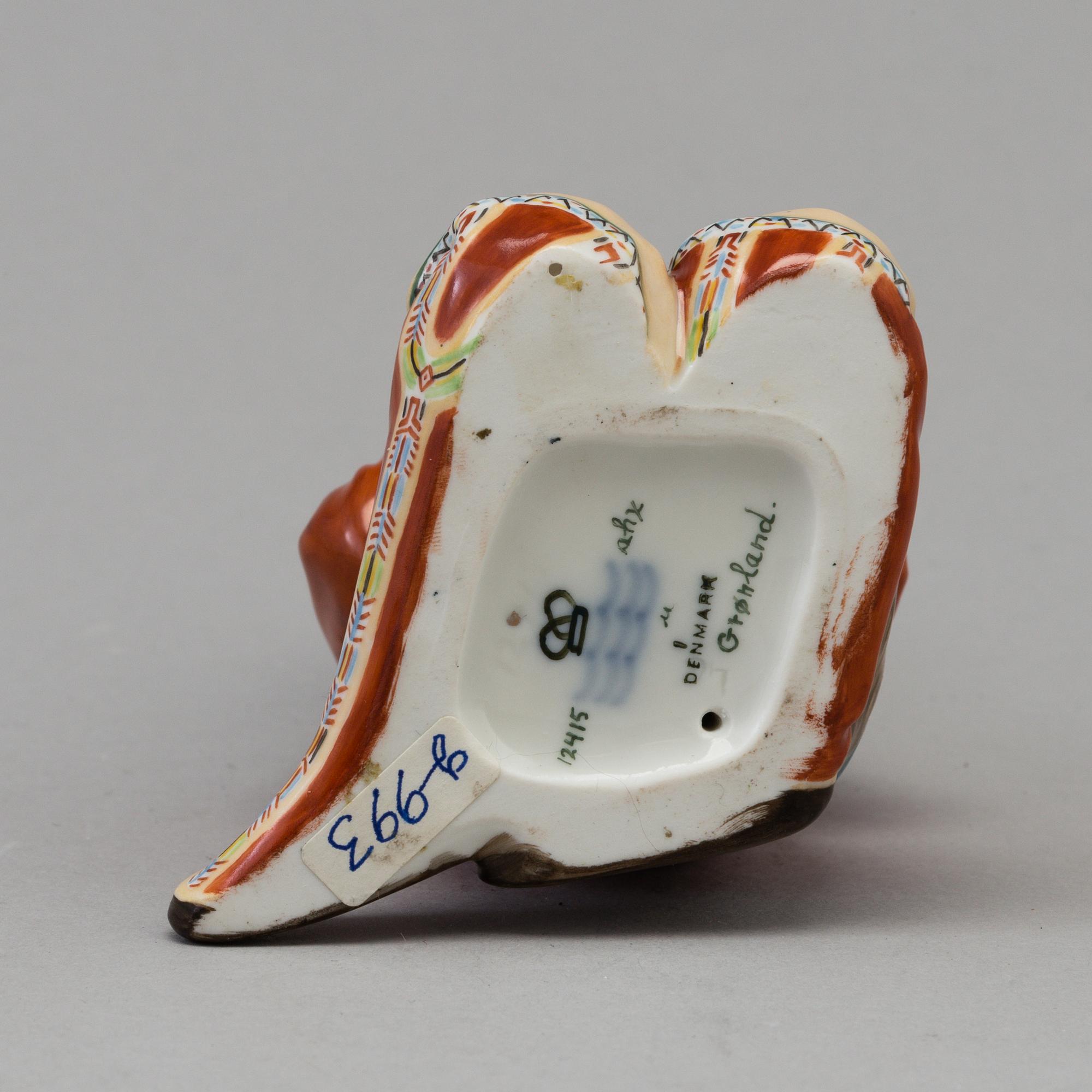 A Royal Copenhagen porcelain figure, 'Greenland', Denmark, 1940s.