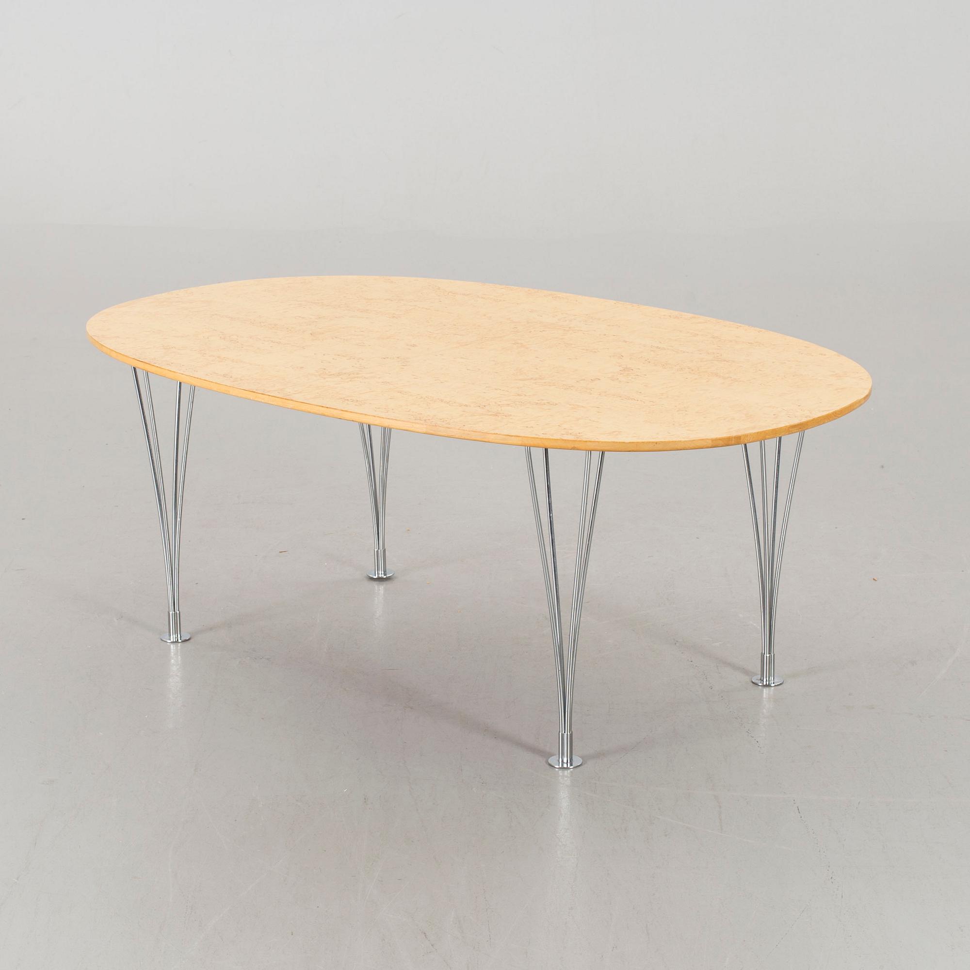 SOFFBORD, "Ellips", Piet Hein och Bruno Mathsson, Värnamo, Sverige, 1900-talets andra hälft.