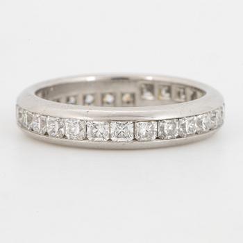 Tiffany & Co, Lucida diamond eternity band ring, platinum.