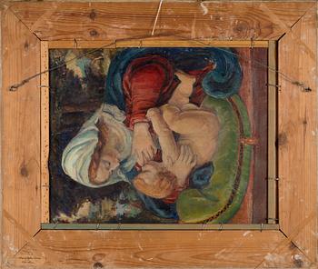 Ester Helenius, oil on board, signed.