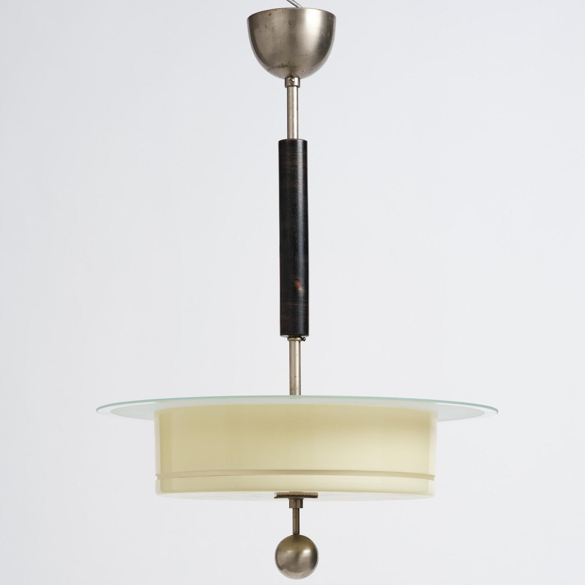 Harald Notini, a ceiling lamp model "10451", Arvid Böhlmarks Lampfabrik, Stockholm, 1930s.