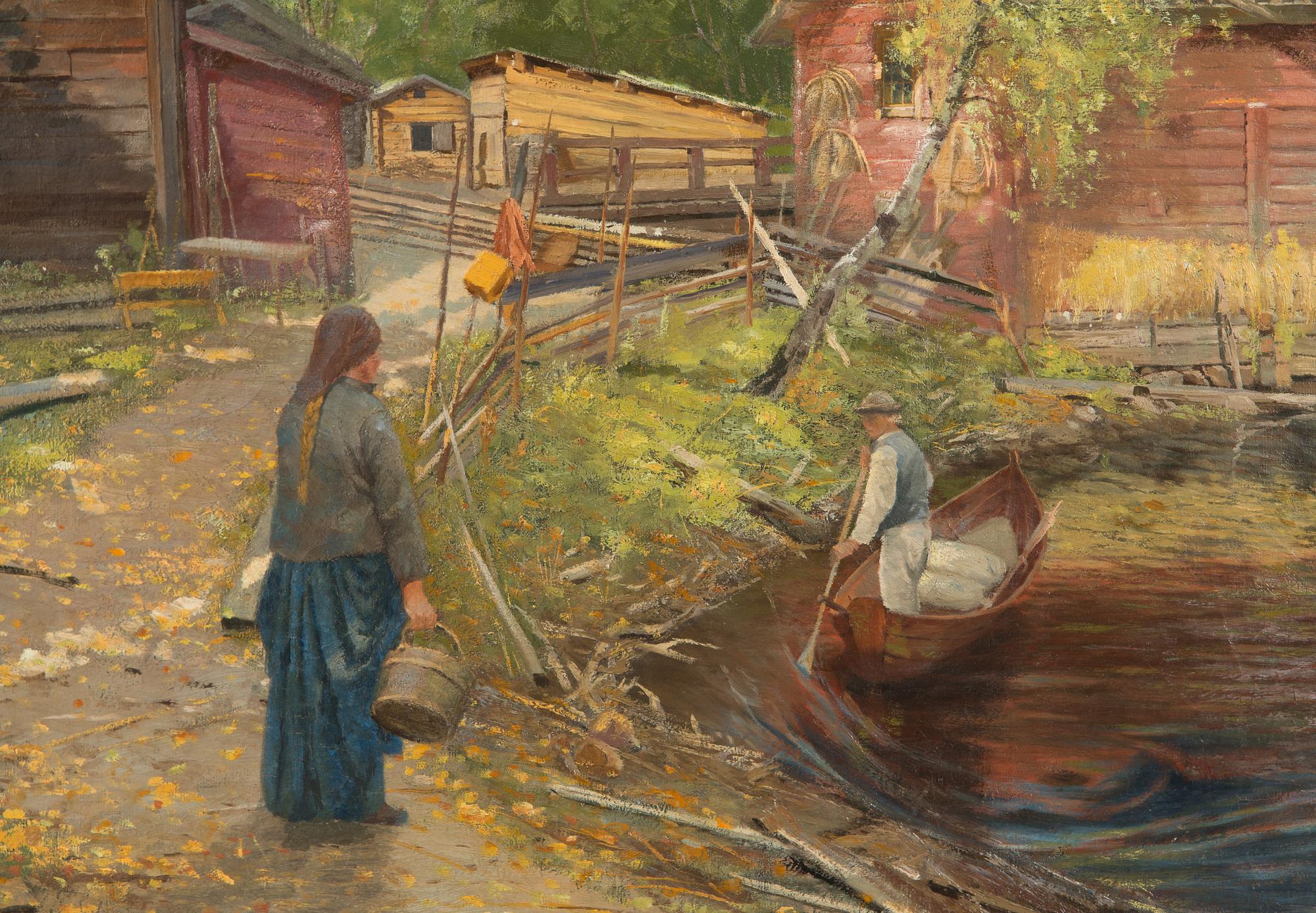 Sigfrid August Keinänen, Maatila vesistön äärellä.