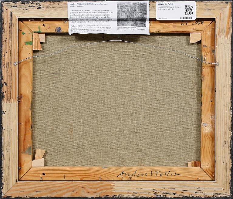 ANDERS WOLLIN, olja på duk, signerad.