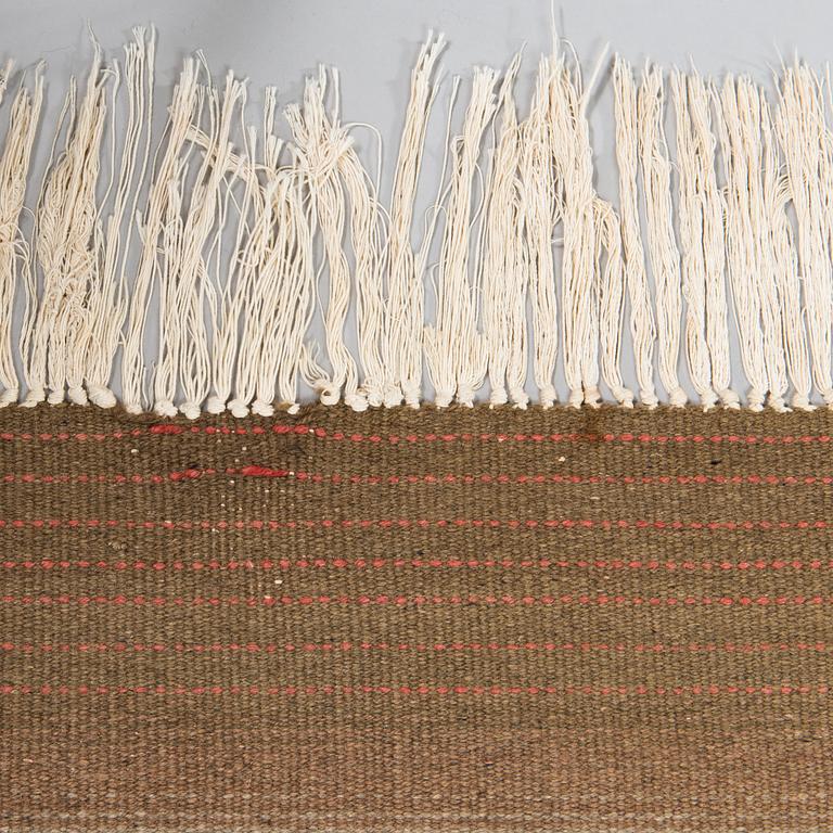 A 1930's Finnish flat weave carpet. Circa 330 x 220 cm.