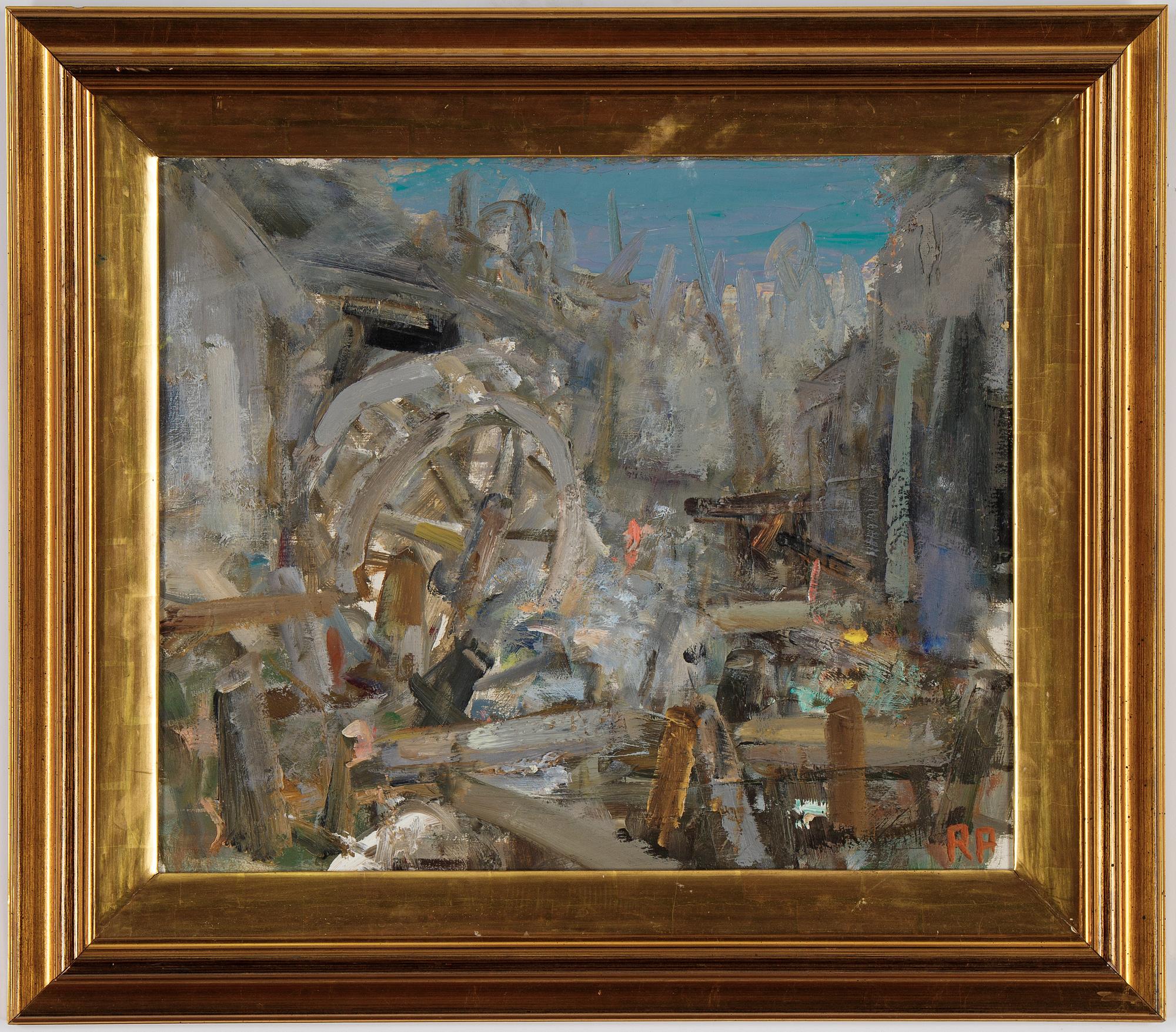 Ragnar Person, oil on board, signed.
