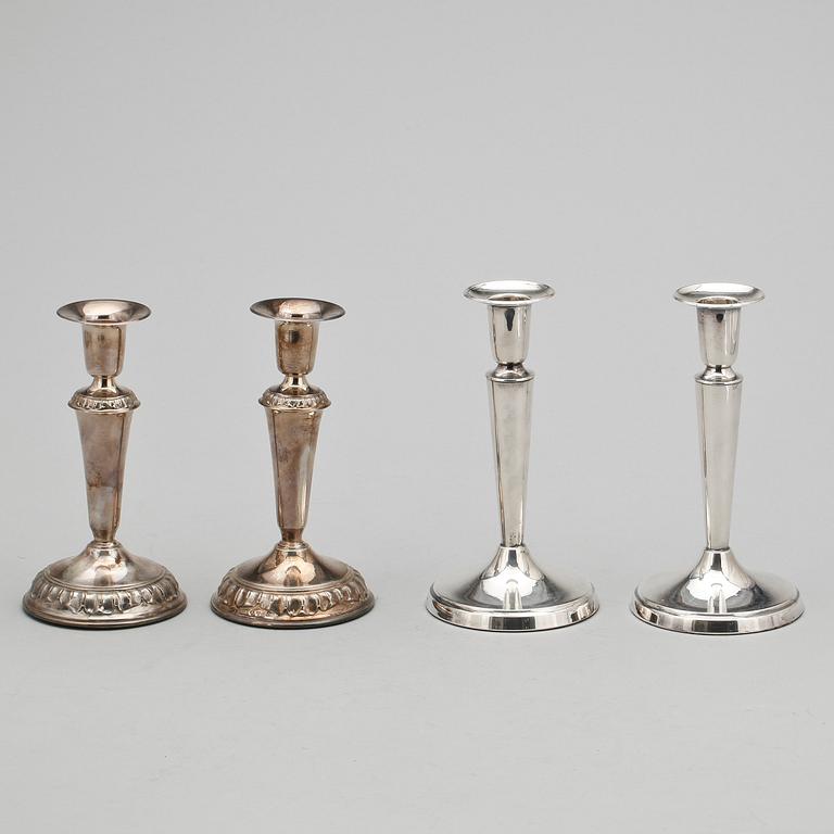 LJUSSTAKAR, 2+2, silver, GAB samt Ceson, 1964 respektive 1987.