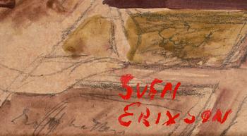 SVEN X:ET ERIXSON, blandeknik på pannå, sign.