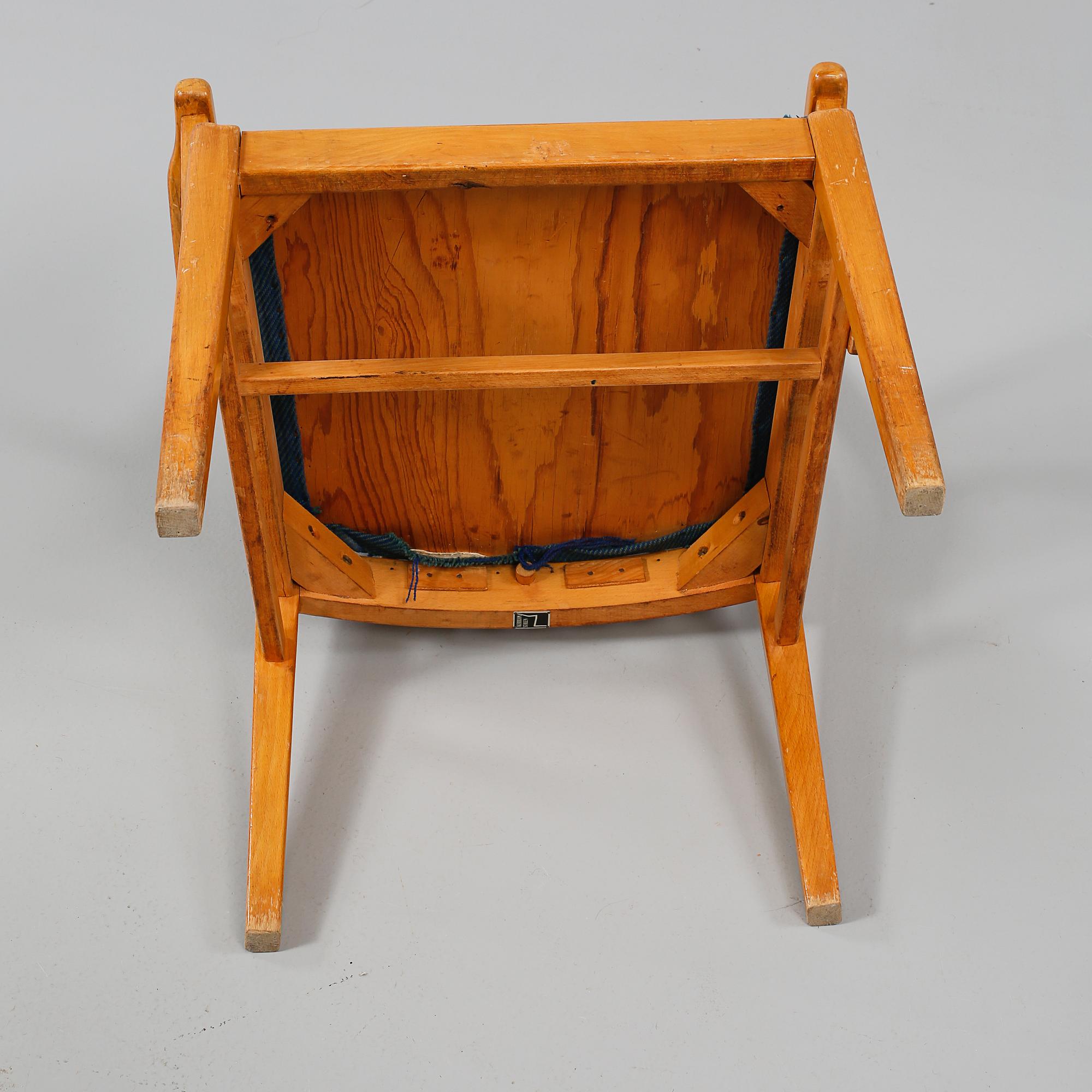 KARMSTOLAR, 4 st Åkerblomstolen, 1900-talets andra hälft.