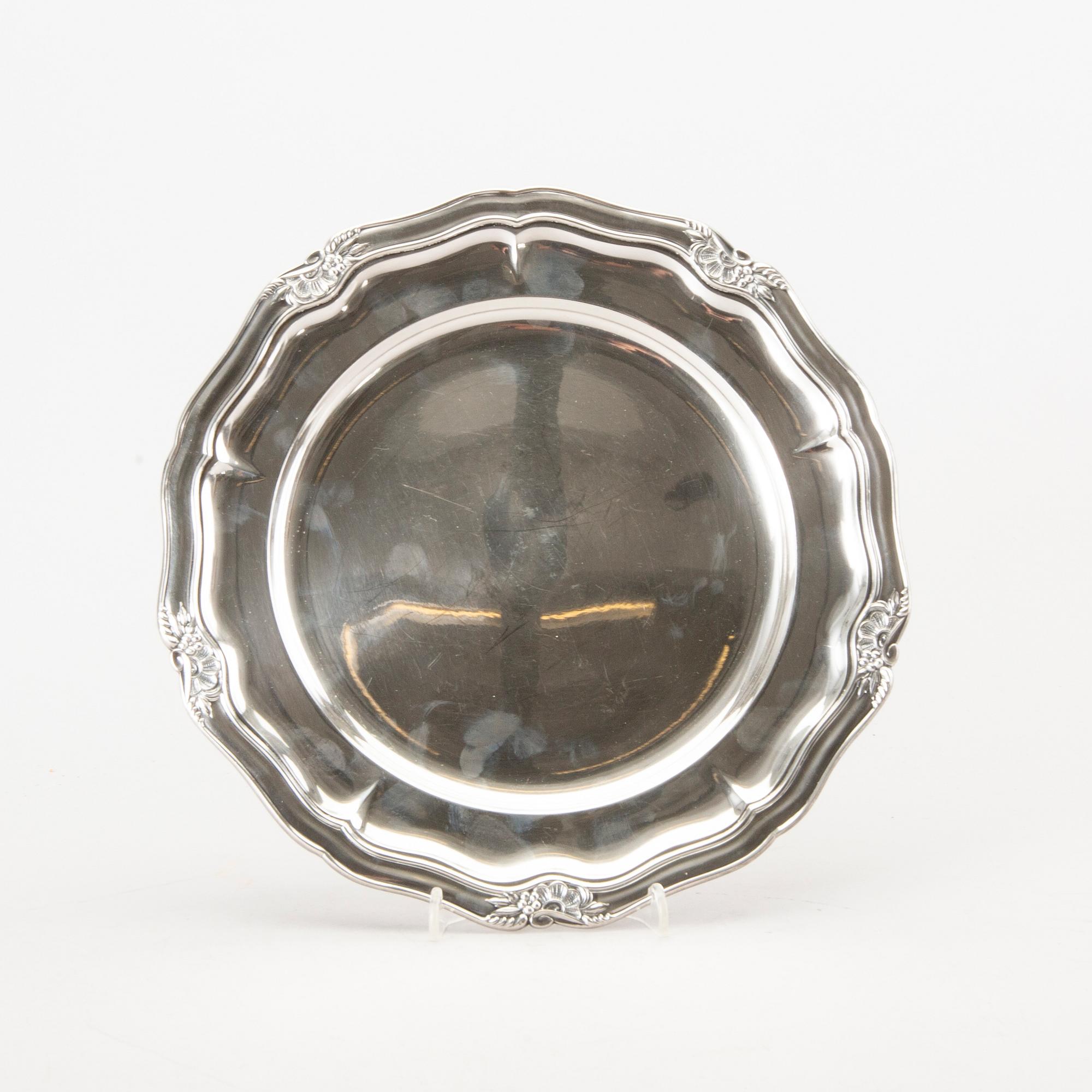 Two Danish silver dishes.