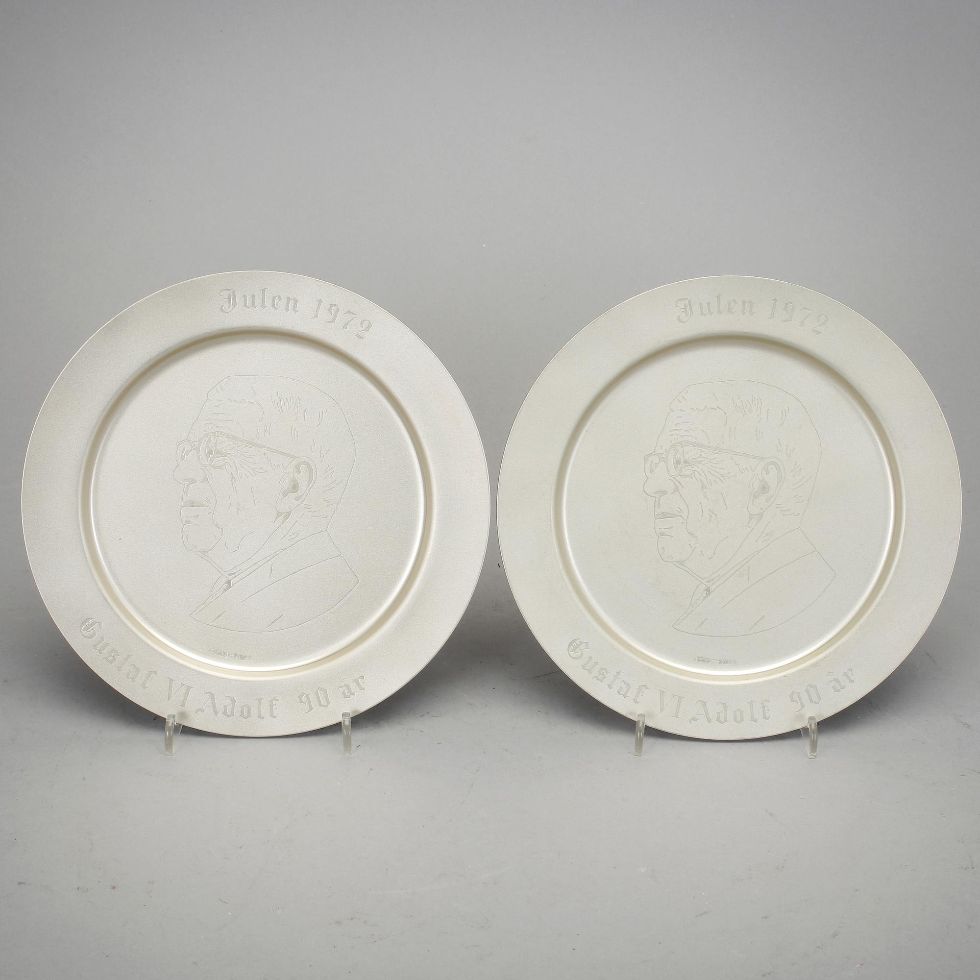 FAT, 2 st. Stämplade LFA, Norrtälje, 1972. Vikt ca 629 gram.