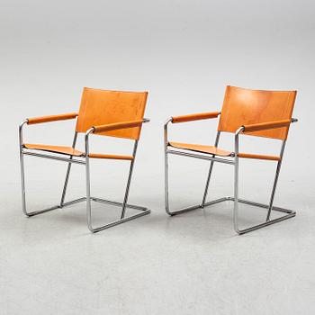 A pair of contemporary Arrben chairs, Italy.