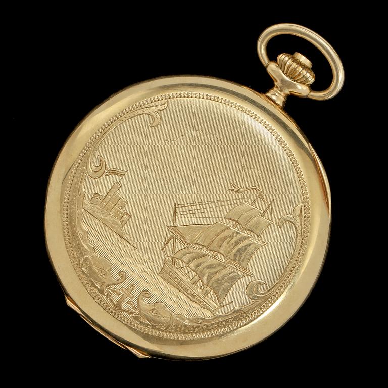 FICKUR, 14k guld, 1900-talets första hälft. Tot vikt 85 g.