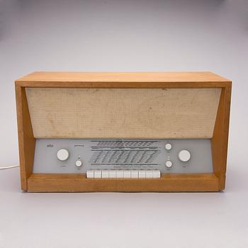 RADIO, TS 3-81, design Herbert Hirche, Braun AG, Tyskland, 1950-luku.