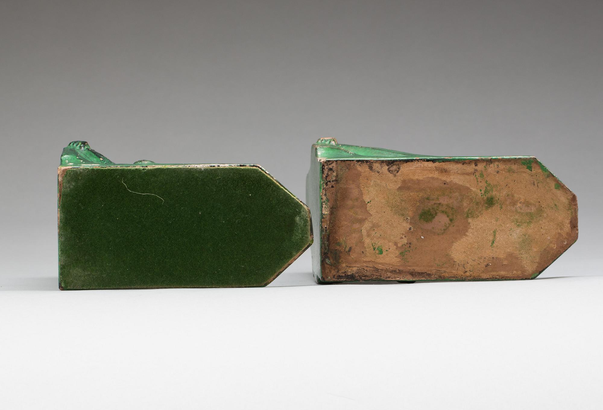 BOKSTÖD, ett par. Art-deco, 1900-tal.