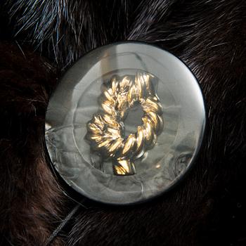 A SAGA MINK FUR COAT.