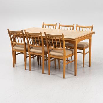 Carl Malmsten, a seven-piece dining suite, 'Solna' and 'Gustavus'.