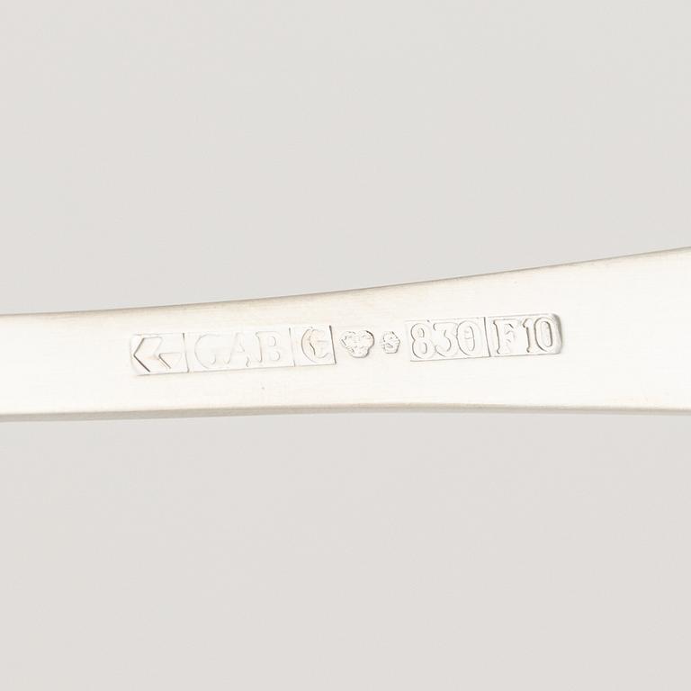 Jacob Ängman, bestickuppsättning, 96 delar "Rosenholm", GAB, bl.a. Stockholm 1968.