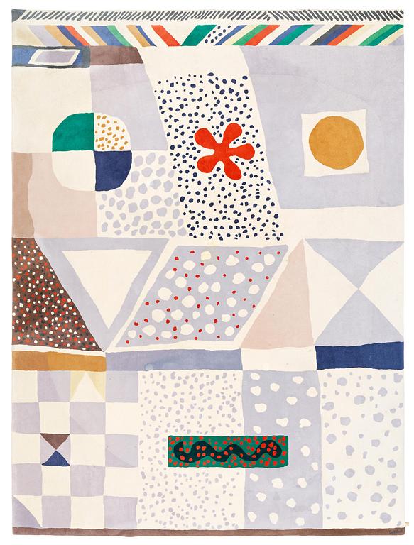 Josef Frank, matta, "Matta nr 1", handtuftad, Svenskt Tenn och Kasthall, ca 395 x 295 cm.