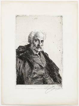 ANDERS ZORN, etching, 1897, signed with pencil.