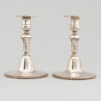 BO GEORG PERSSON, a pair of silver candlesticks, Västerås 1949.