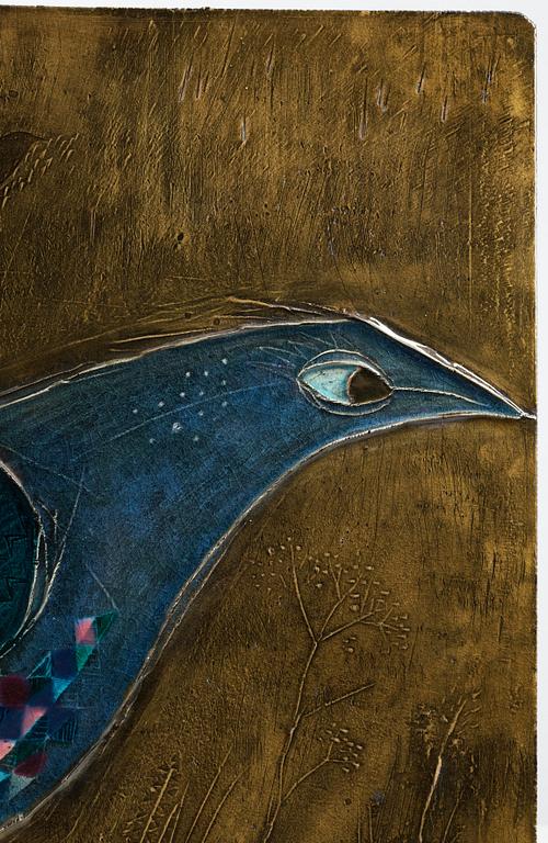 Rut Bryk, A Rut Bryk glazed stoneware relief, Arabia, Finland 1950's.