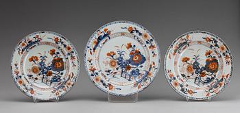 TALLRIKAR, 11 st, porslin, Kina 1700-tal.