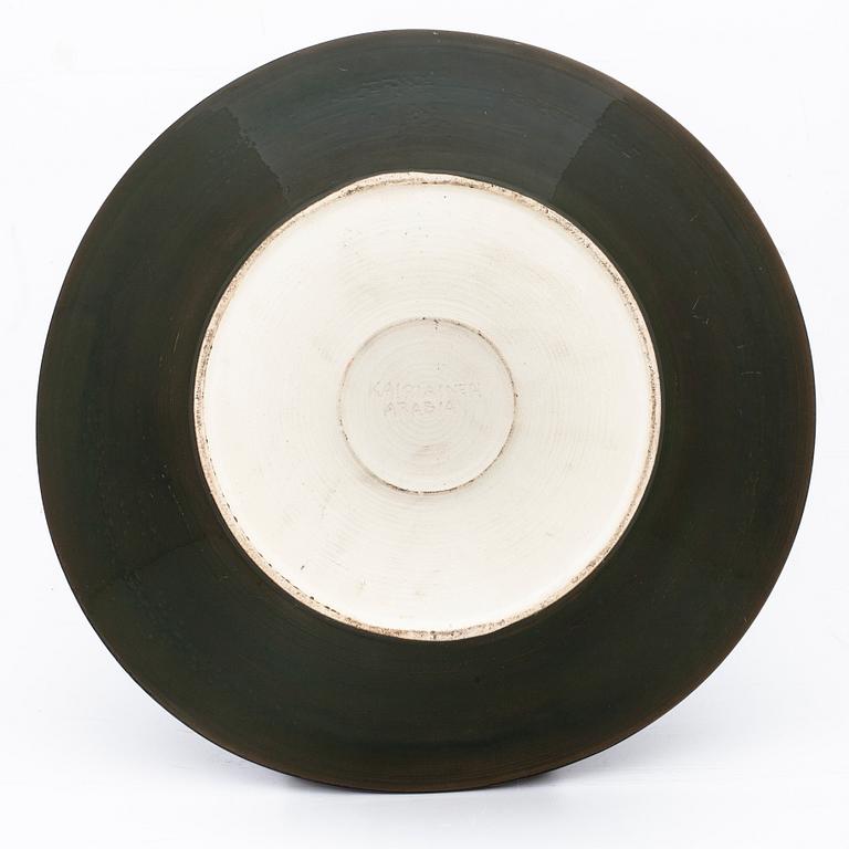 BIRGER KAIPIAINEN, a decorative bowl signed Kaipiainen Arabia.