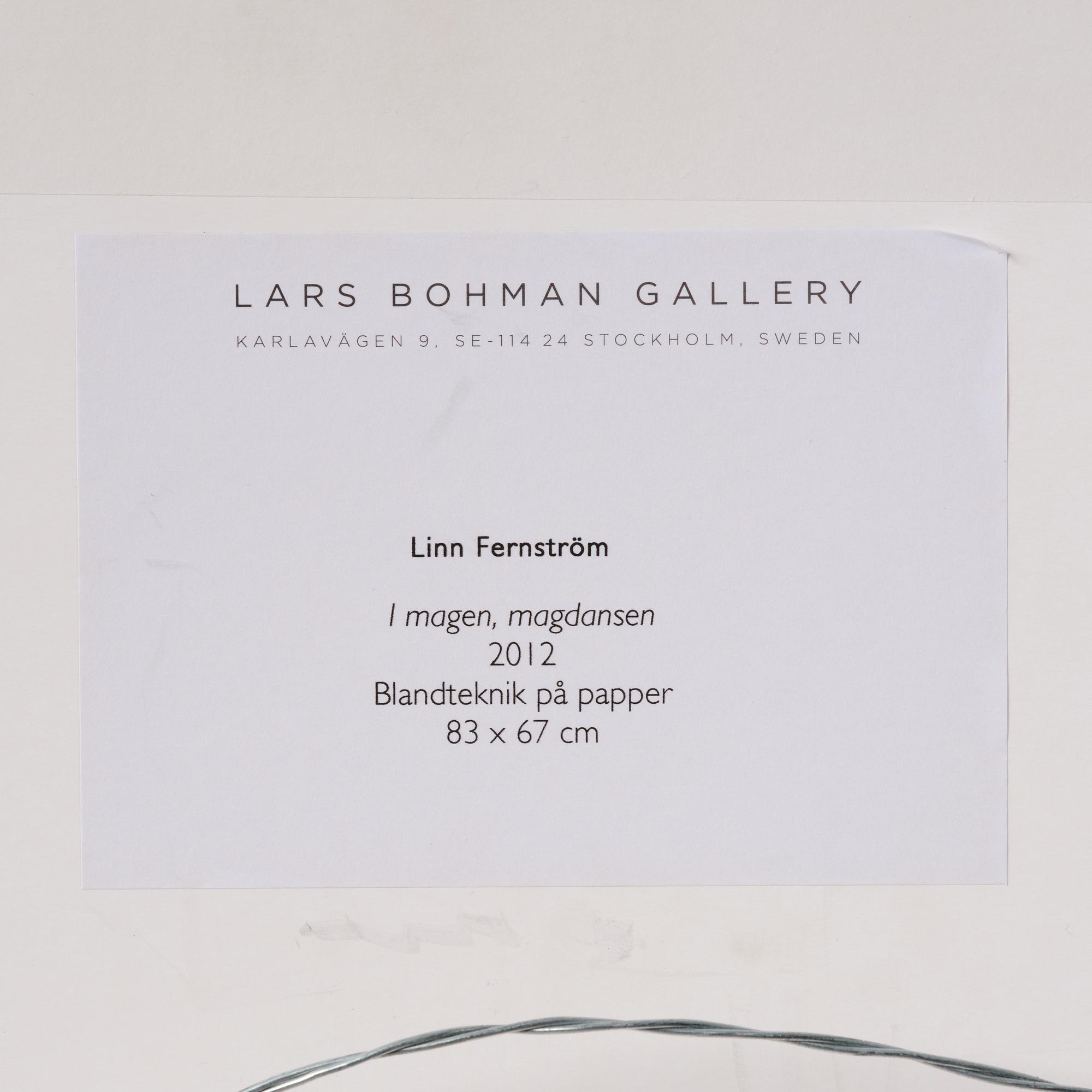 Linn Fernström, "I magen, magdansen".