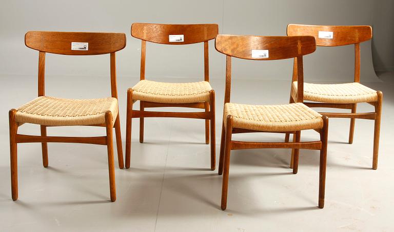 STOLAR, 4 st, "CH 23", Hans J. Wegner, Carl Hansen.