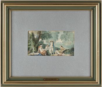 ALBERT THEODOR GELLERSTEDT, akvarell, monogramsign.
