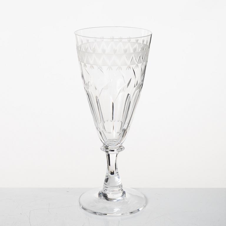A 144-piece glassware service, limited production for Riihimäen Lasi, Finland, 1950s/60s.