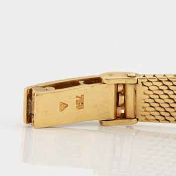Omega, armbandsur, 18K guld, 17 mm.