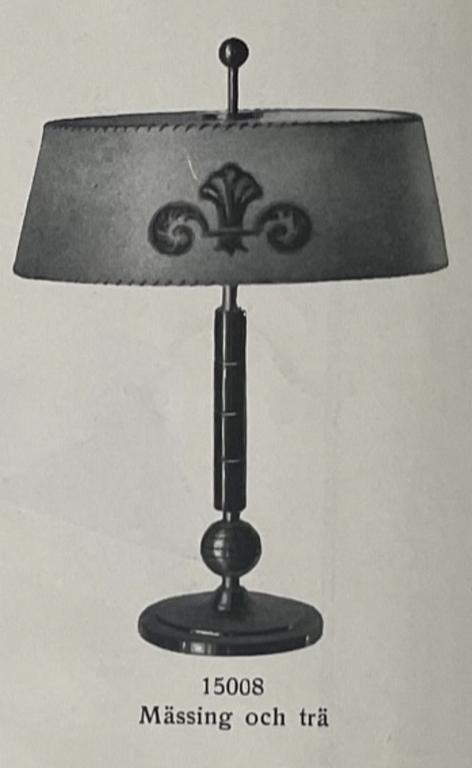 Harald Notini, a table lamp model "15008", Arvid Böhlmarks Lampfabrik, 1930s.