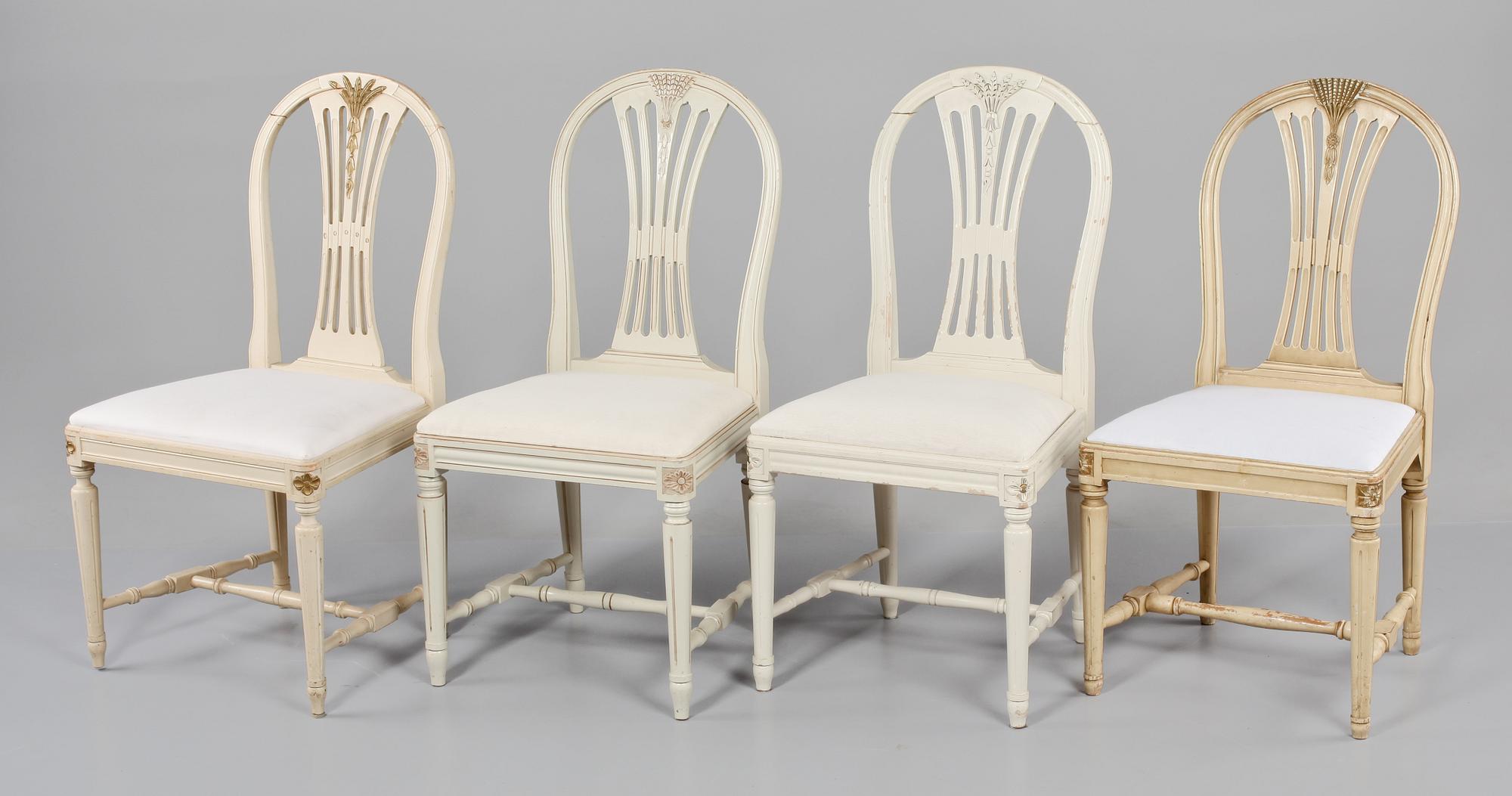 STOLAR, 13 st, snarlika, gustaviansk stil, 1900-tal.