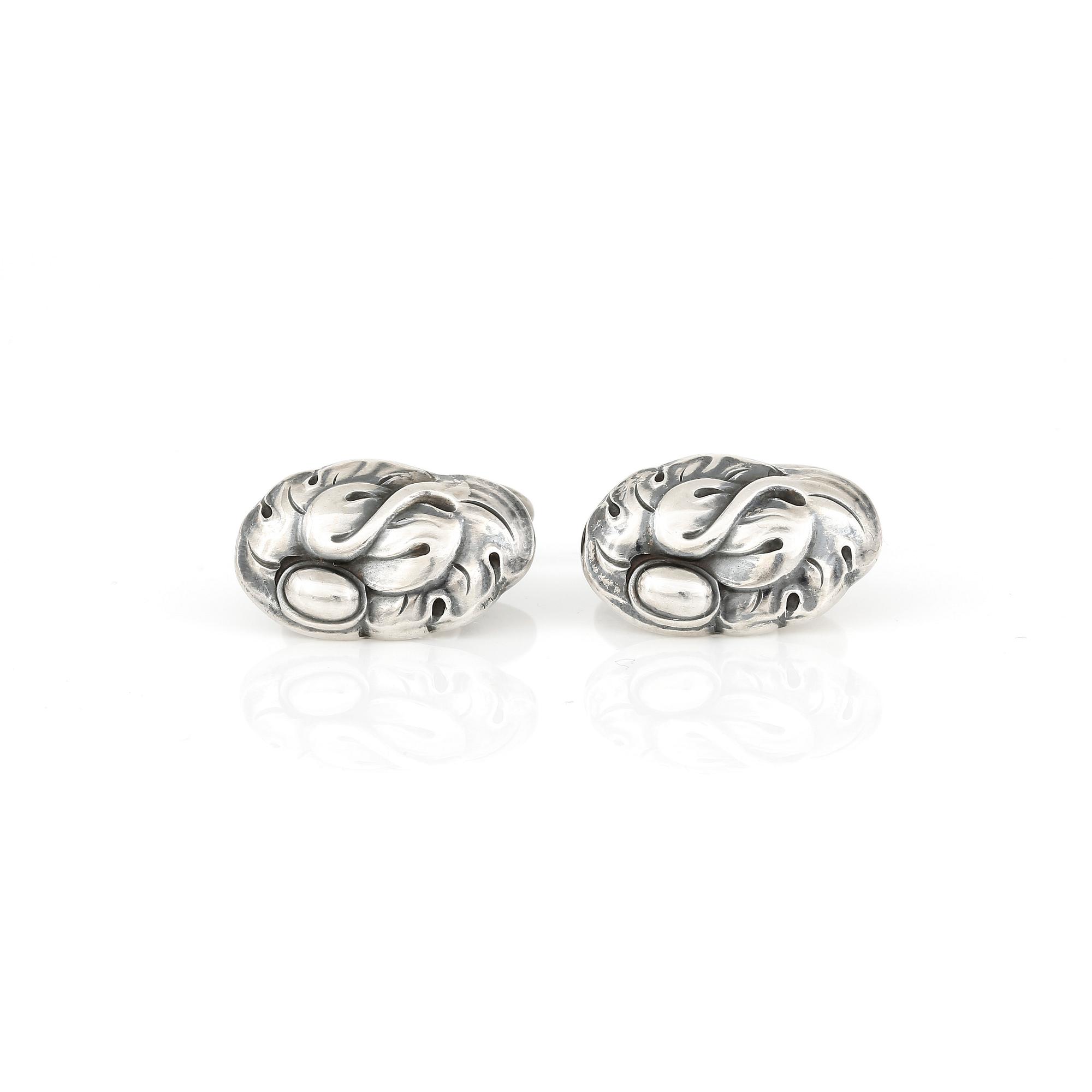 MANSCHETTKNAPPAR, ett par, sterlingsilver, Georg Jensen, Danmark. Total vikt ca 20,37 g.