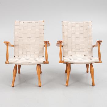 Armchairs, a pair, Swedish Modern, 1940s.