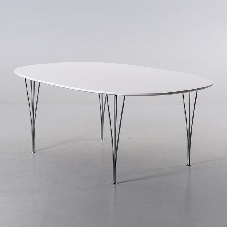 PIET HEIN och BRUNO MATHSSON, matbord, "Superellips", MIAB för Fritz Hansen, 1985.