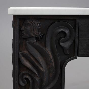 Anna Petrus, four cast iron reliefs, Näfveqvarn, Sweden, pieces of a table designed for the Metropolitan exhibition in New York 1927.