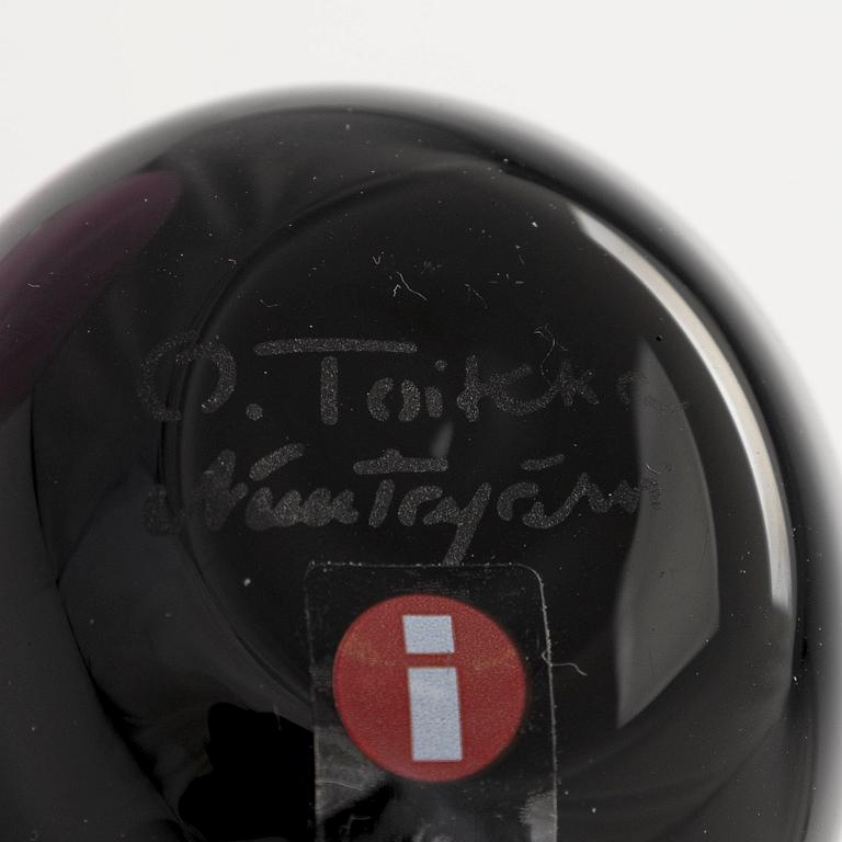 Oiva Toikka, A set of seven glass birds, 'Puffball', signed O. Toikka Nuutajärvi.