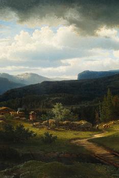 AXEL NORDGREN, oil on canvas, signed and dated 1855.