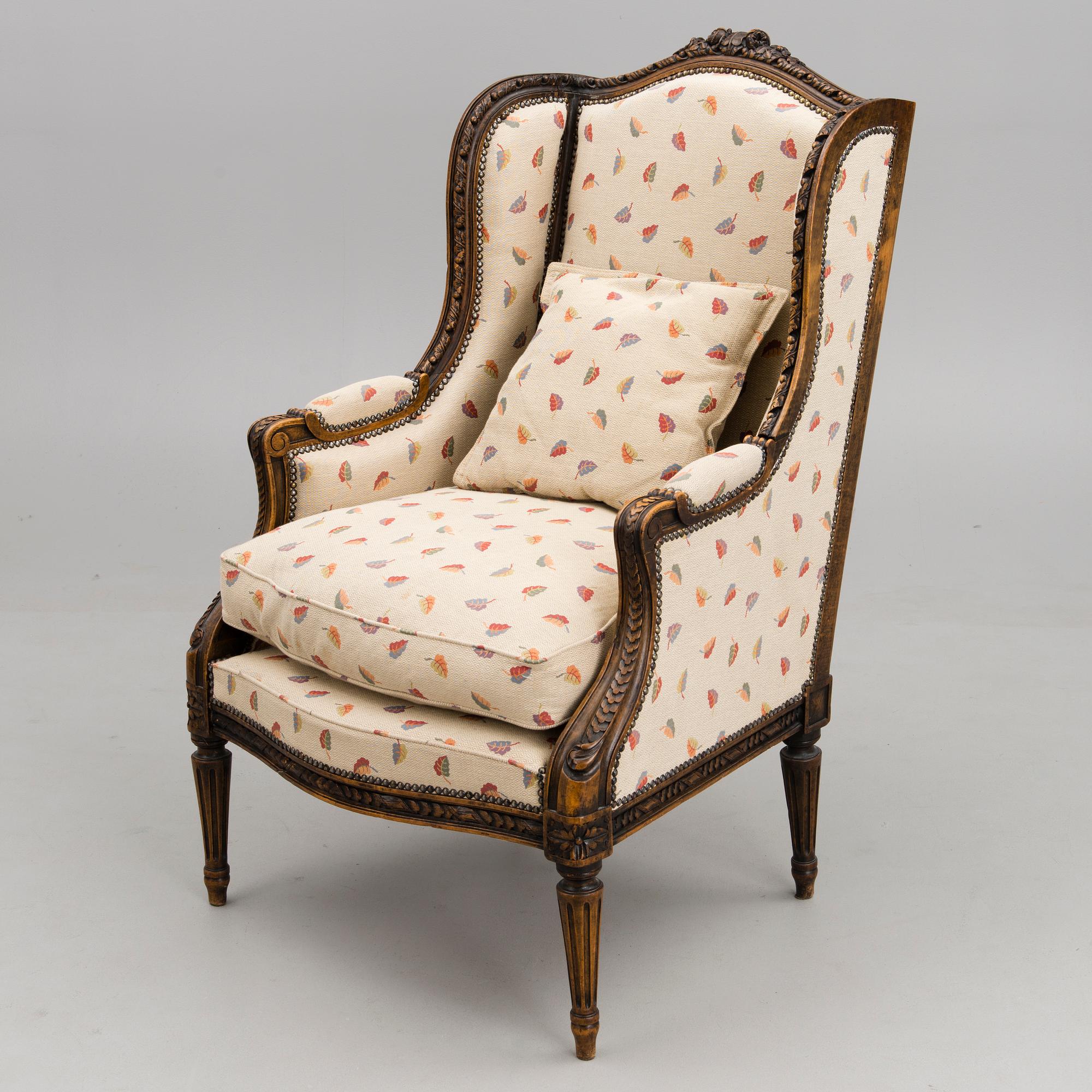 A French 18th Century Wingback Chair.